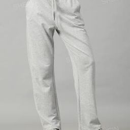 Shein Activewear High Rise Straight Track Pants with Pockets-image-76