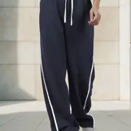 Shein Activewear Full Length Side Striped Straight Track Pants-image-53