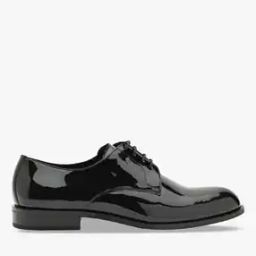 Wesley Patent Tie-Up Derby Shoes-11