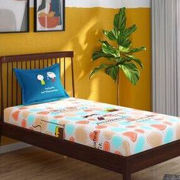 144 TC Graphic Print Single Bedsheet with Pillow Cover-7