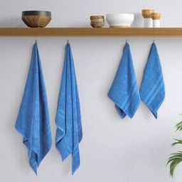 Set of 4 350 GSM Cotton Towels-image-59