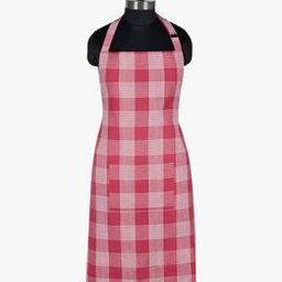 Checked Cotton Apron-picture-31