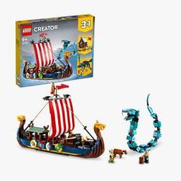 Creator 3 in1 Viking Ship & The Midgard Serpent Building Toy-37