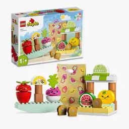 Unisex Duplo My First Organic Market Building Toy Set-image-11