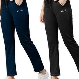 7 threads Women Cotton Straight Track Pants         -picture-10