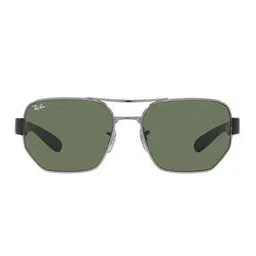 0RB3672004/7160 Unisex UV Protected Green Lens Irregular Sunglasses-32