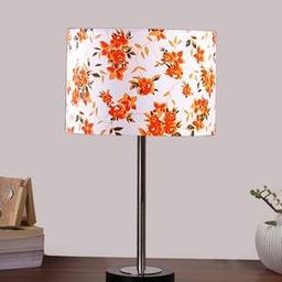 Floral Print Cotton Indoor Table Lamp -18