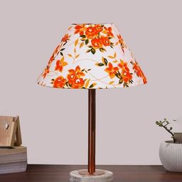 devansh Floral Print Cotton Indoor Table Lamp  image 1