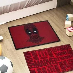 athom living Set of 2 Typographic Print Bath Mats-picture-17