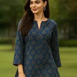 revangi Women Floral Print Straight Tunic-picture-15