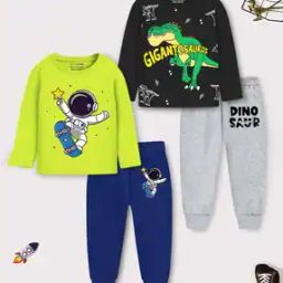 trampoline Boys Graphic Pants and T-shirt Set-picture-20