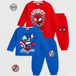 kuchipoo Boys Pack of 2 Graphic Print Pants & T-Shirt Set-picture-17