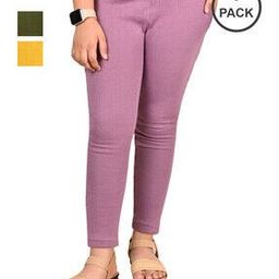 pixie n prince Girls Pack of 3 Leggings with Elasticated Waist-picture-23