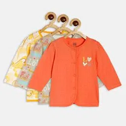 mini klub Pack of 3 Graphic Print Round-Neck Vests-picture-5