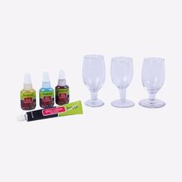 Glass Painted Sparkling Gel Candle-52