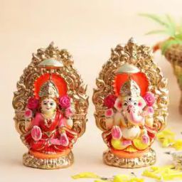 aapno rajasthan Handcrafted Laxmi Ganesh idol set-picture-34