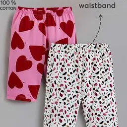 hopscotch Girls Pack of 2 Printed Leggings with Elasticated Waist-picture-18