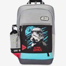 Boys Star Wars Print School Backpack-image-71