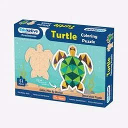 Turtle Decorative Coloring Puzzle with Stand-image-4