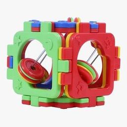Rattle Block Puzzle Cube-49