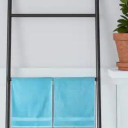 Portico Teal Color 475 Gsm Cotton 2 Hand Towel Set-1