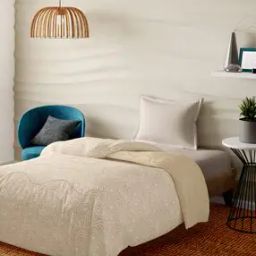 Geometric Print Single Duvet Cover-17