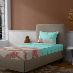120 TC Printed Single Bedsheet with Pillow Cover-image-26