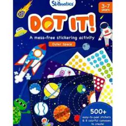 Art Activity Dot It Space Outer Space No Mess Sticker Art-12