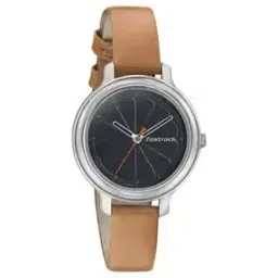 Women NP6202SL01 Black Dial Leather Strap Watch-image-3