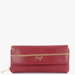 Women Zip-Around Wallet with Chain Strap-33