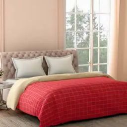 Checked King Reversible Duvet Cover-21