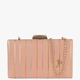 Women Striped Sling Bag with Chain Strap-image-20