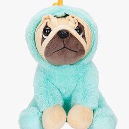 Pug Soft Toy with Dino Hoodie-image-47