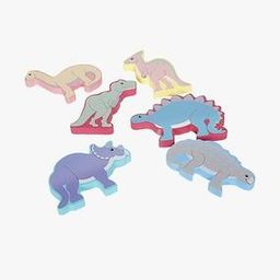 Unisex Set of 6 Dinosaur Blocks-4