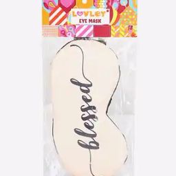 Blessed Text Printed Eye Mask-39
