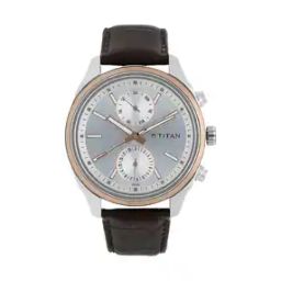 Men Water-Resistant Analogue Watch - NT1733KL02-image-1