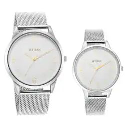Bandhan Water-Resistant Couple Analogue Watch-NT18062648SM01-image-56