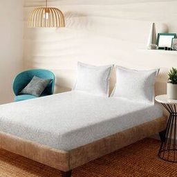 152 TC Super King Size Bedsheet with 2 Pillow Covers-image-96
