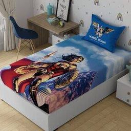 Wonder Woman Printed Cotton Bedsheet-29