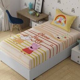 Peppa Pig Printed Cotton Bedsheet-image-92