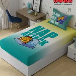 Garfield Print Cotton Bedsheet-24