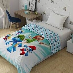 120 GSM The Smurf Print AC Single Comforter-image-36