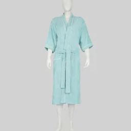 Cotton Bathrobe with Contrast Tipping-image-91