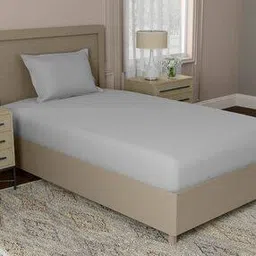 144 TC Cotton Single Bedsheet with Pillow Cover-image-71