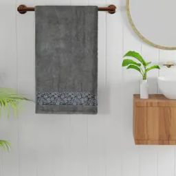 470 GSM Jacquard Border Cotton Bath Towel 55" x 27"-image-47