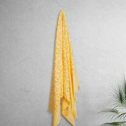 Set of 2 Floral Print Bath Towels-22