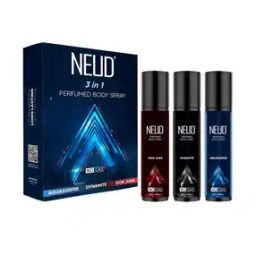 Pack of 3 3-in-1 Perfumed Body Sprays for Men Long-Lasting No Gas No CFC-4