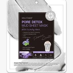 Pore Detox Mud Sheet Mask With Calming Herb-34