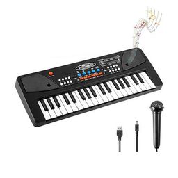 papafun 49-Key Piano with Microphone image 1