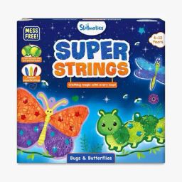 skillmatics Super Strings Mess-Free Bugs & Butterflies String Art Set image 1